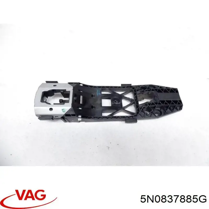 5N0837885F VAG Suporte de maçaneta externa da porta dianteira esquerda