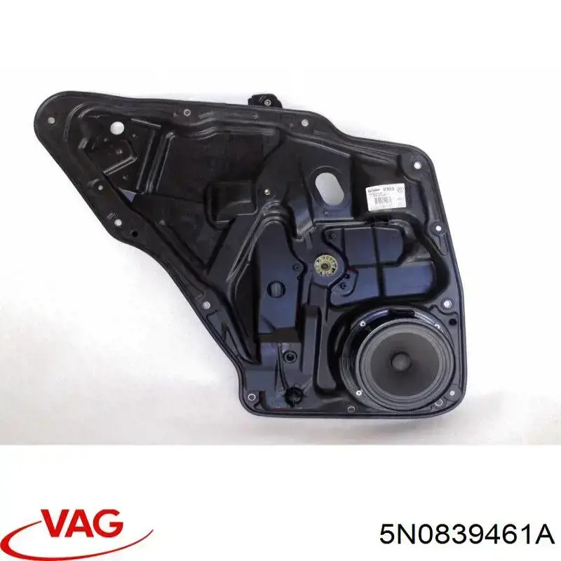 Mecanismo de acionamento de vidro da porta traseira esquerda VAG 5N0839461A preço, a partir de 73,21 USD