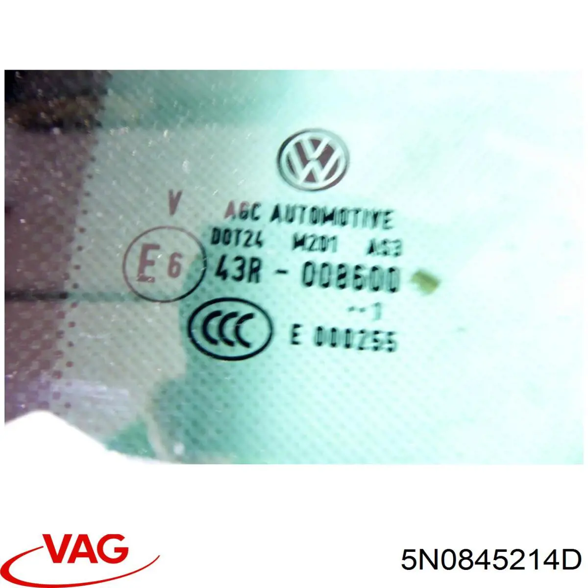 Vidro de janelo da porta traseira direita VAG 5N0845214D preço, a partir de 94,78 USD