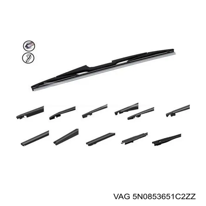 Compre 5N0853651C2ZZ VAG Grelha do radiador