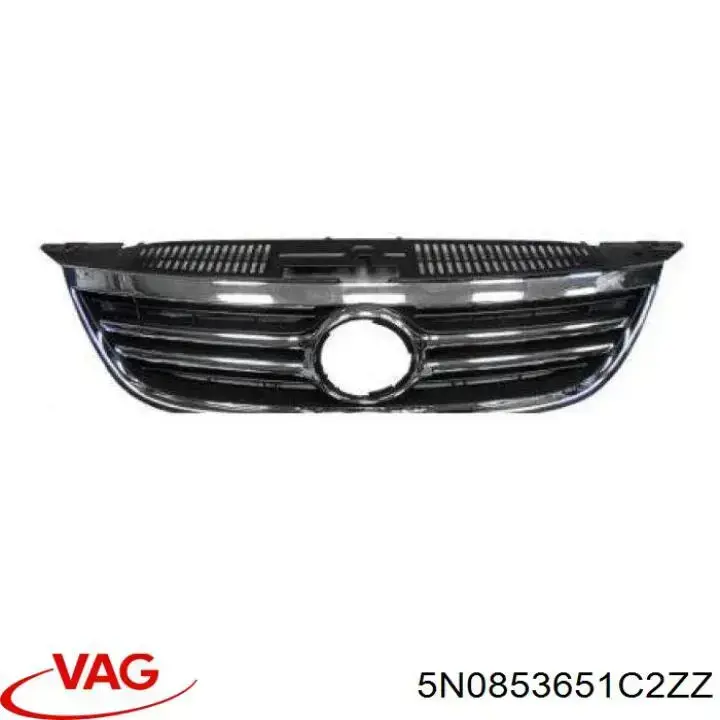 Grelha do radiador VAG 5N0853651C2ZZ preço, a partir de 161,07 USD