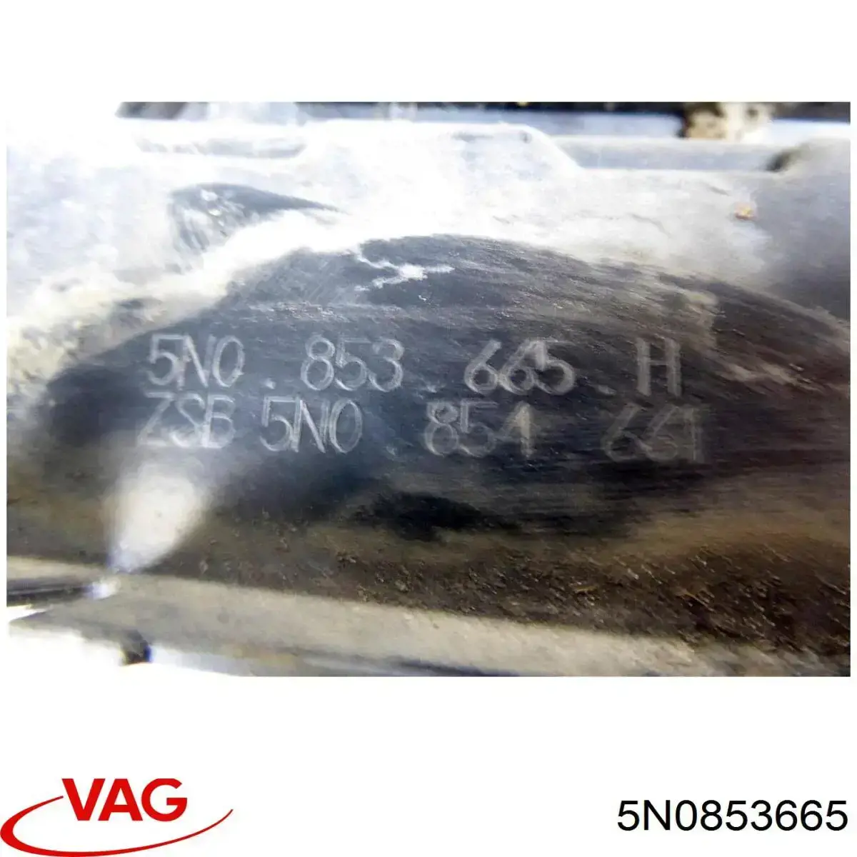 5N0853665 VAG Tampão (grelha) das luzes de nevoeiro do pára-choque dianteiro esquerdo