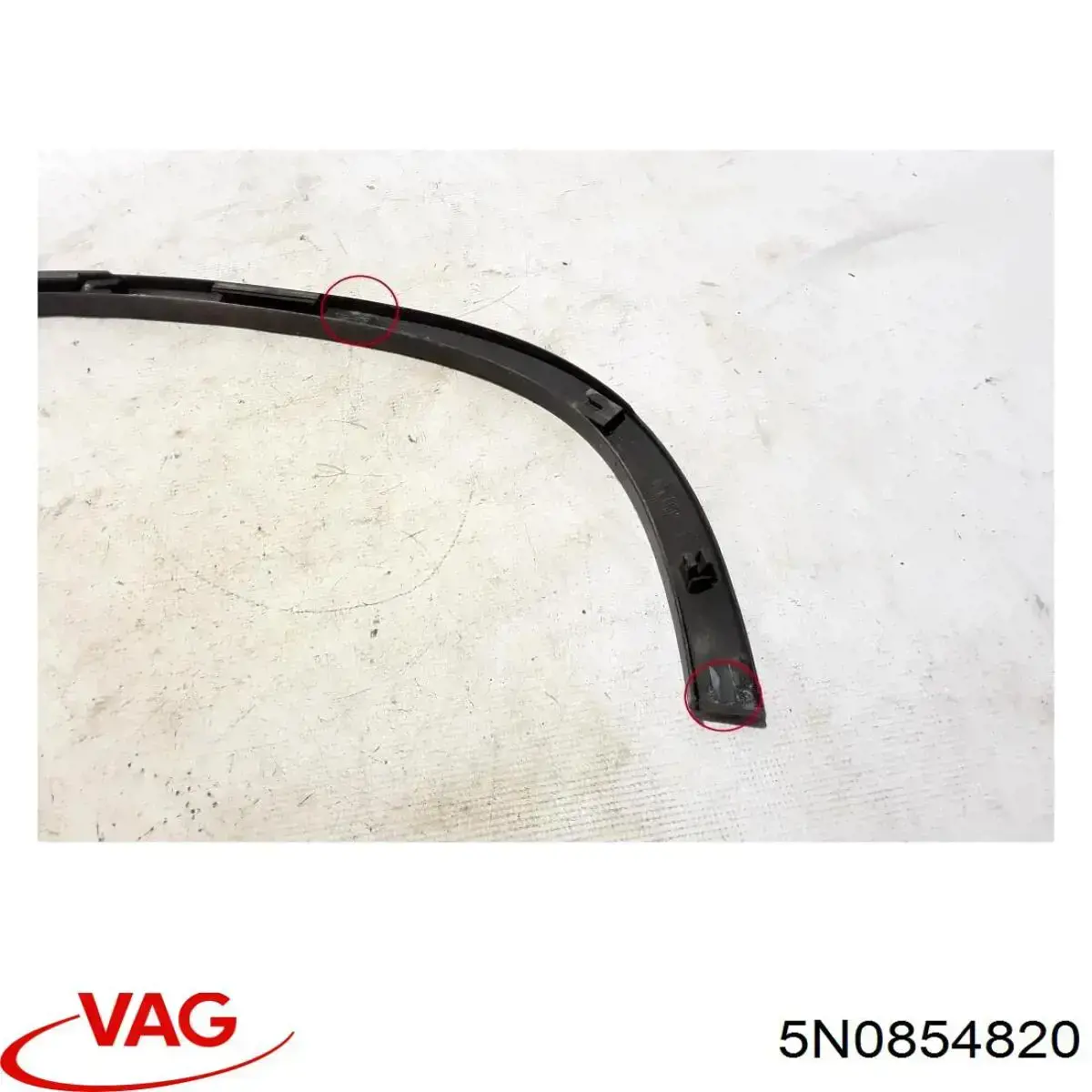 Compre 5N0854820 VAG Expansor direito (placa sobreposta) de arco do pára-lama traseiro