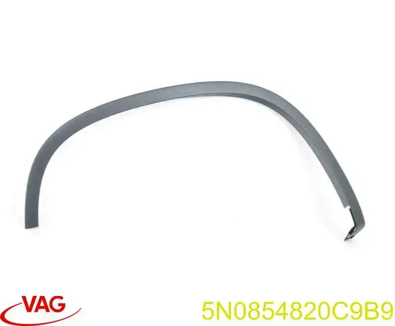 5N0854820C9B9 VAG Expansor direito (placa sobreposta) de arco do pára-lama traseiro