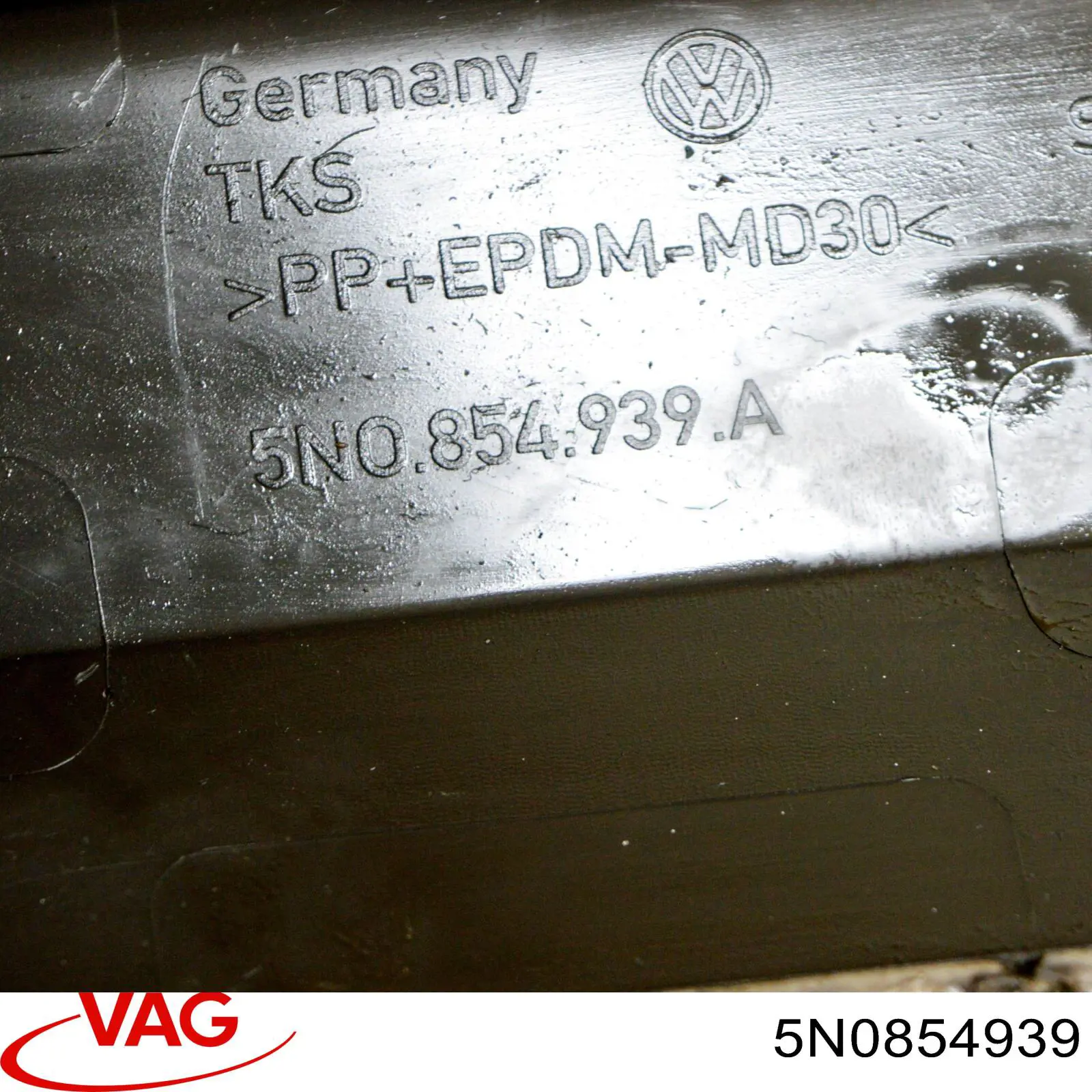 Moldura da porta dianteira esquerda VAG 5N0854939 preço, a partir de 66,12 USD