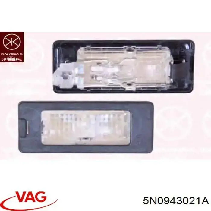 Lanterna da luz de fundo de matrícula traseira VAG 5N0943021A preço, a partir de 17,15 USD
