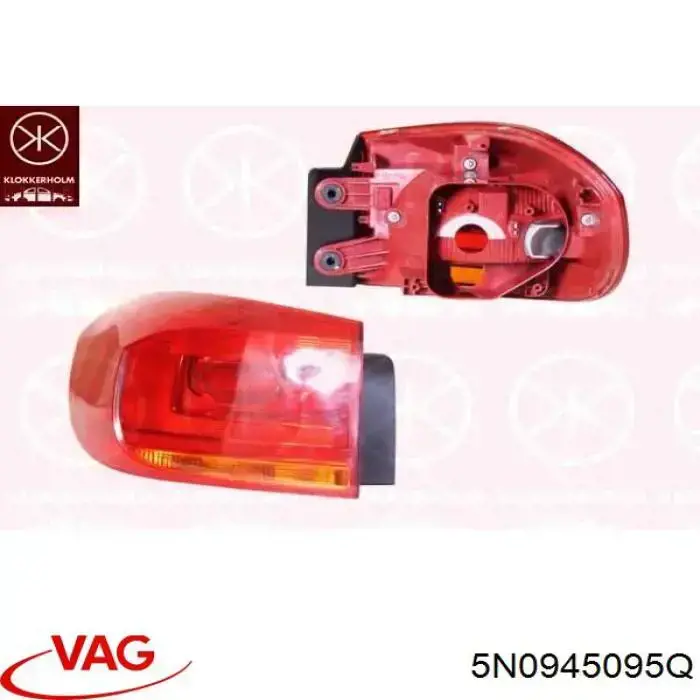 Compre 5N0945095Q VAG Lanterna traseira esquerda externa
