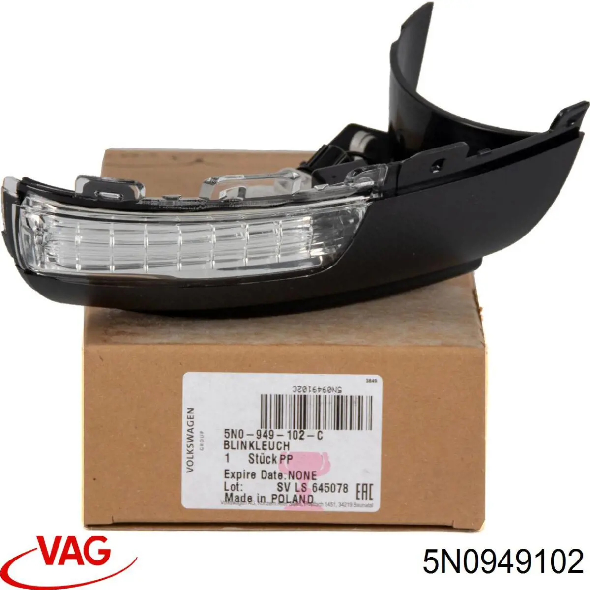 Pisca-pisca de espelho direito VAG 5N0949102 preço, a partir de 36,89 USD