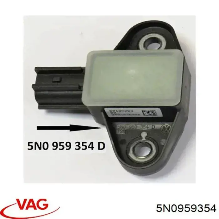 5N0959354 VAG Sensor AIRBAG dianteiro