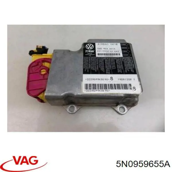 5N0959655A VAG Módulo processador de controlo da bolsa de ar (Centralina eletrônica AIRBAG)
