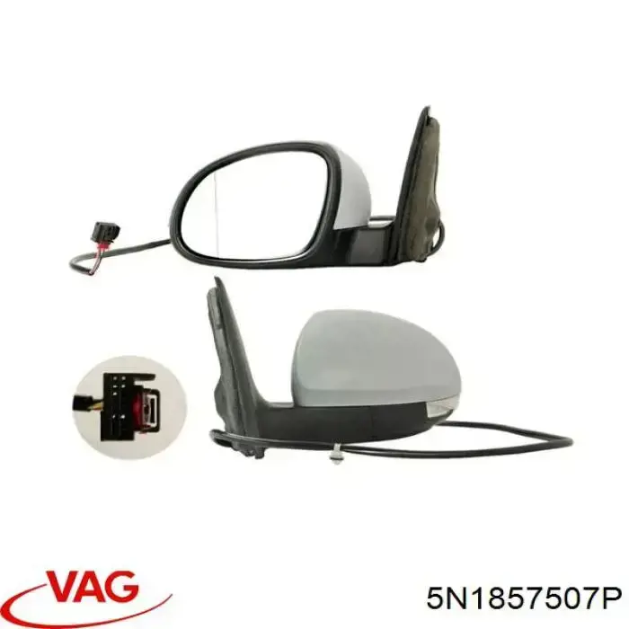 Espelho de retrovisão esquerdo VAG 5N1857507P preço, a partir de 154,10 USD