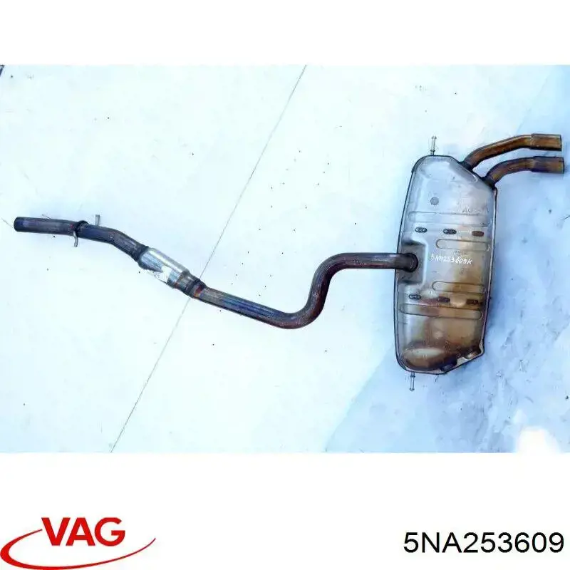 Silenciador, parte central e traseira VAG 5NA253609 preço, a partir de 496,29 USD