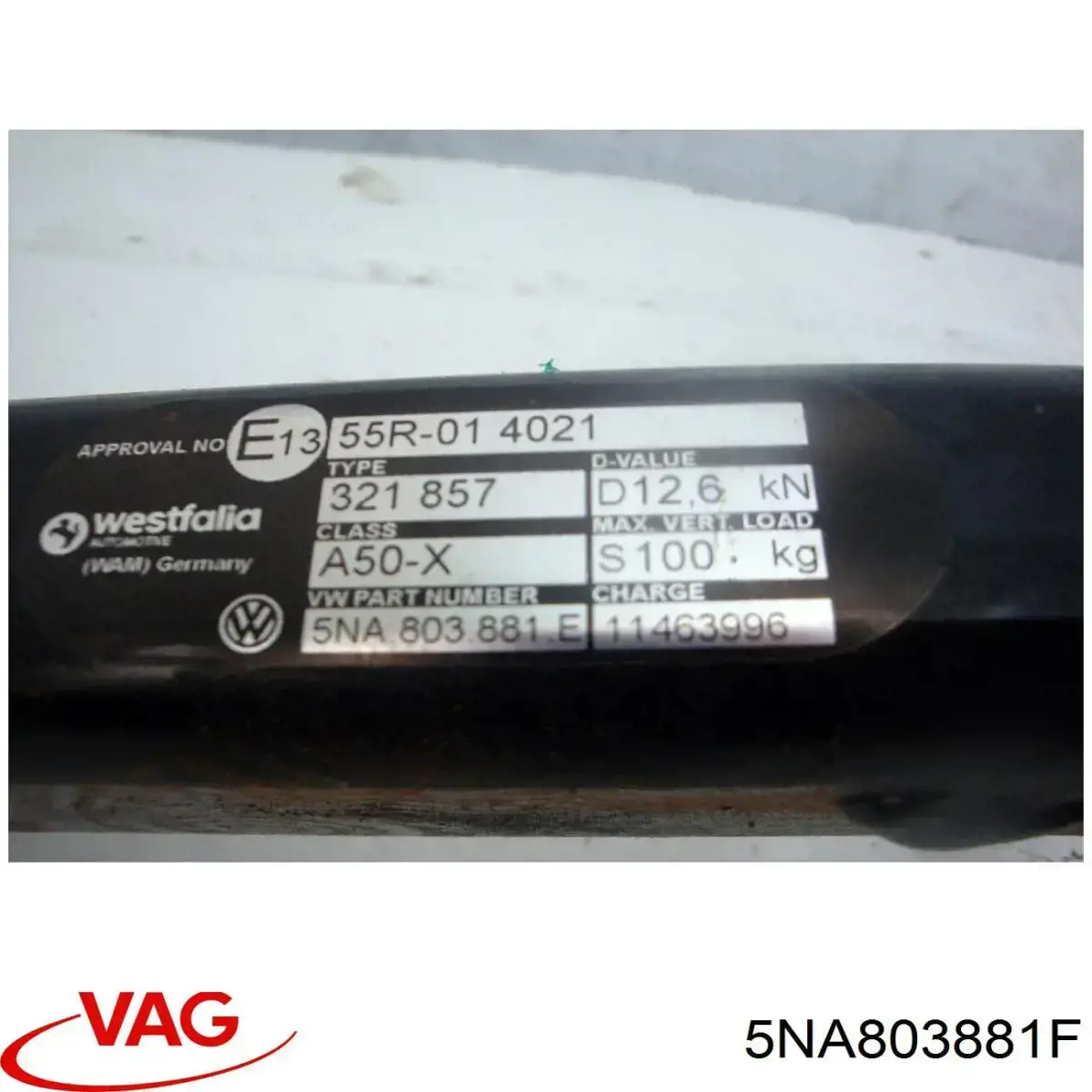 Gancho de reboque (esfera) de dispositivo de reboque VAG 5NA803881F preço, a partir de 1939,45 USD