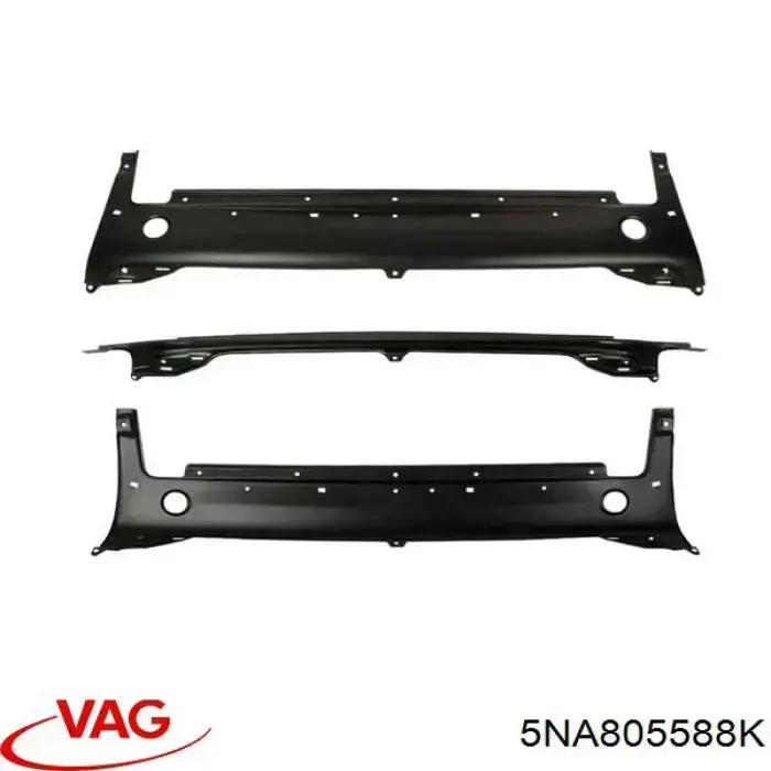 5NA805588K VAG Suporte do radiador montado (painel de montagem de fixação das luzes)