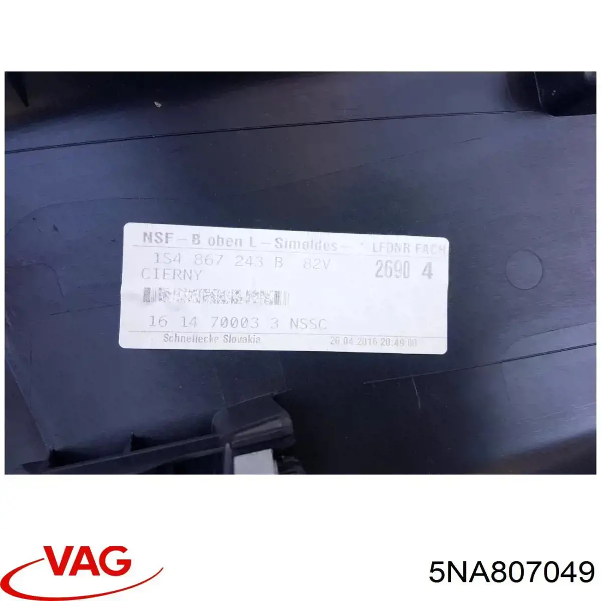 Compre 5NA807049 VAG Guia do pára-choque dianteiro esquerdo