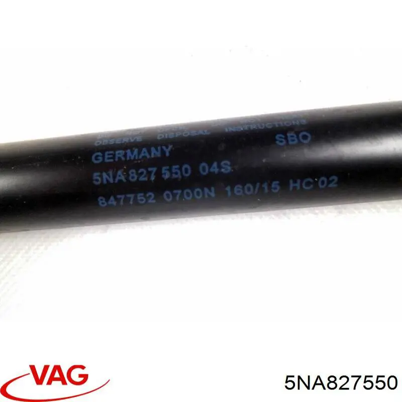 Amortecedor de tampa de porta-malas (de 3ª/5ª porta traseira) VAG 5NA827550E preço, a partir de 49,32 USD