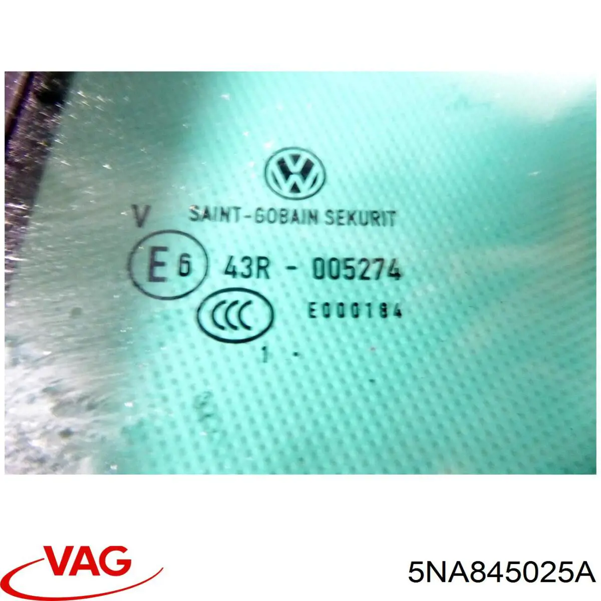 5NA845025E VAG Vidro da porta traseira esquerda