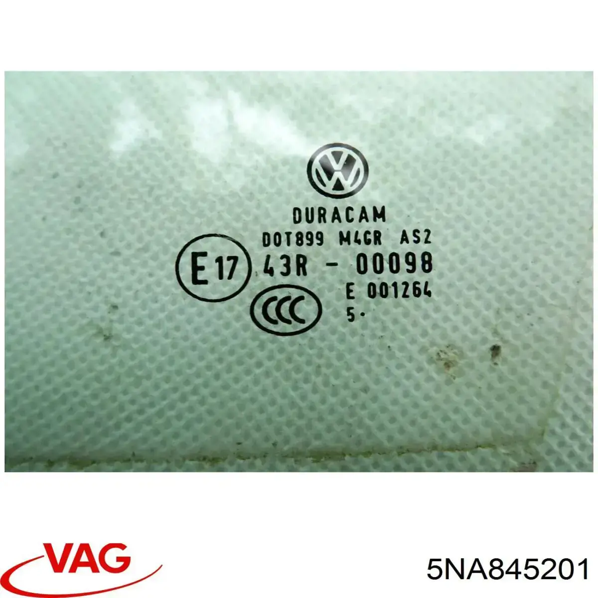 5NA845201 VAG Vidro da porta dianteira esquerda