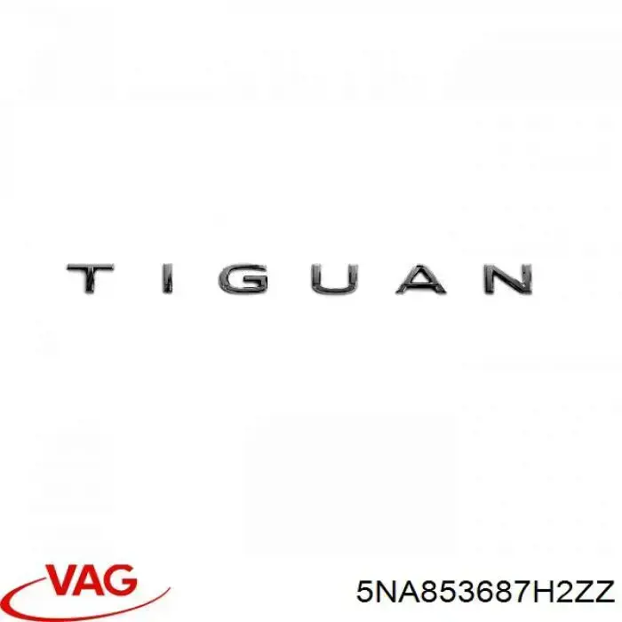 5NA853687H2ZZ VAG Emblema de tampa de porta-malas (emblema de firma)