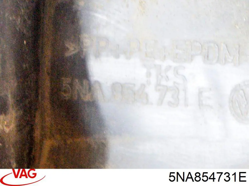 Compre 5NA854731E VAG Expansor (placa sobreposta) de arco do pára-lama dianteiro esquerdo