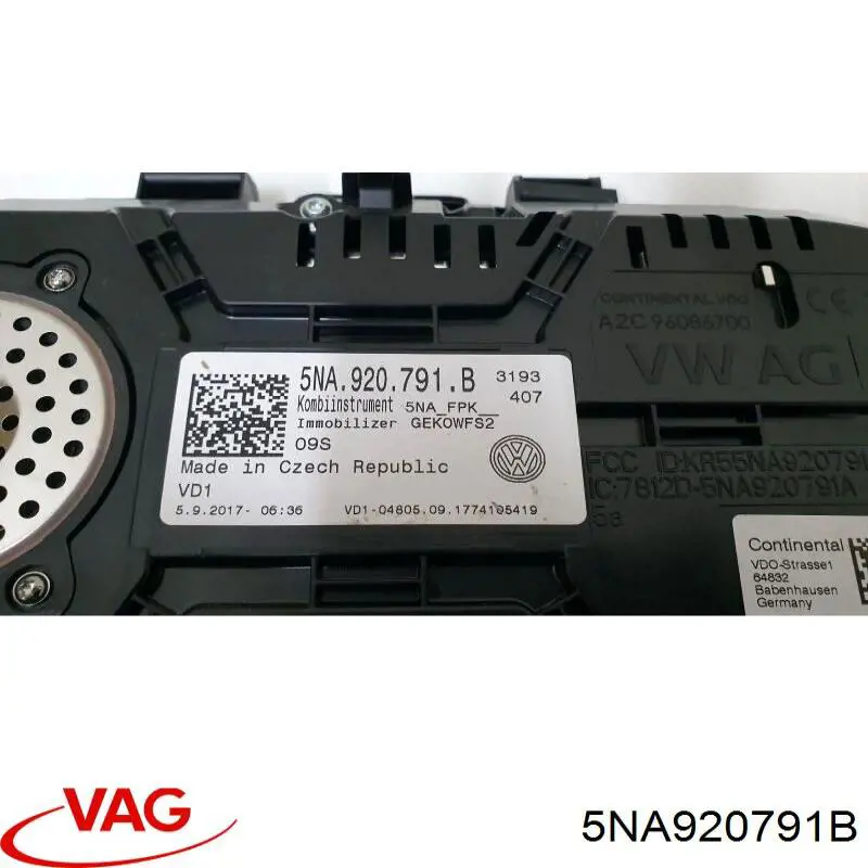 5NA920791B VAG Painel de instrumentos (quadro de instrumentos)