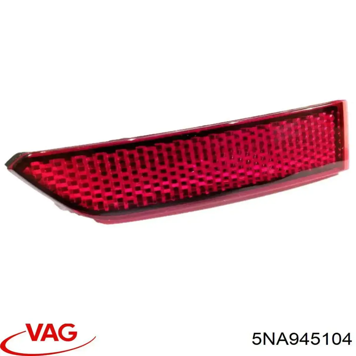 5NA945104 VAG Retrorrefletor (refletor) do pára-choque traseiro direito