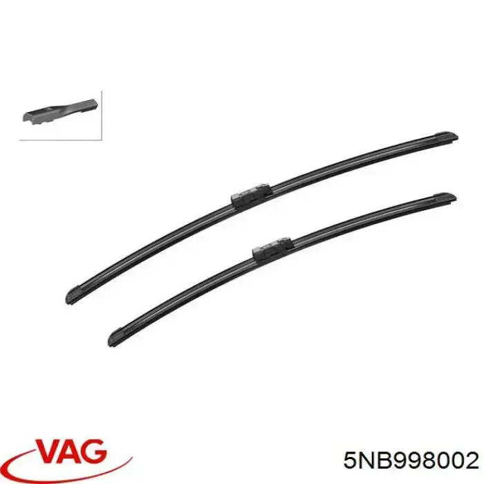 Limpa-pára-brisas do pára-brisas, kit de 2 un. VAG 5NB998002 preço, a partir de 22,06 USD