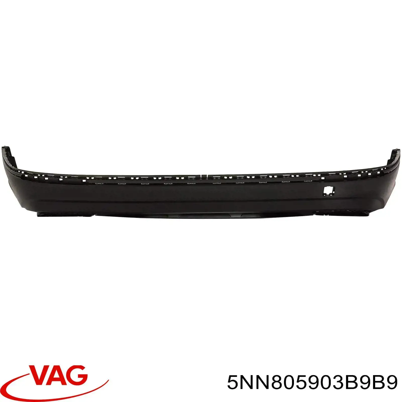 5NN805903B9B9 VAG Spoiler do pára-choque dianteiro