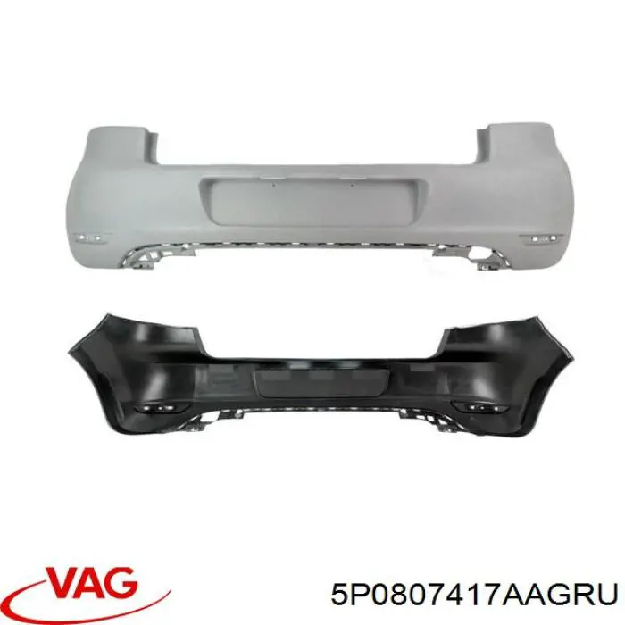 5P0807417AAGRU VAG Pára-choque traseiro