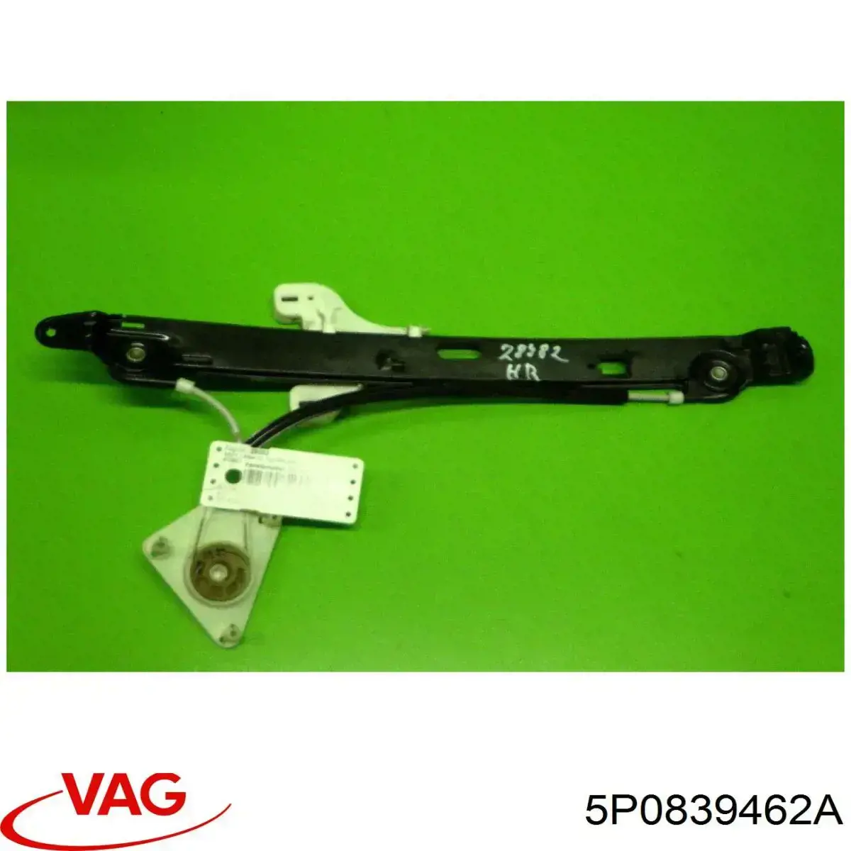 5P0839462A VAG Mecanismo de acionamento de vidro da porta traseira direita