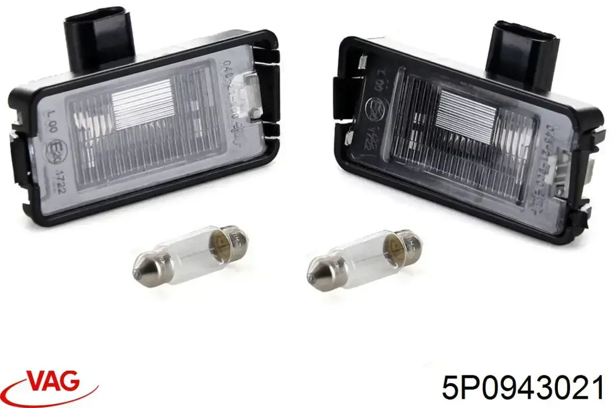 Compre 5P0943021 VAG Lanterna da luz de fundo de matrícula traseira