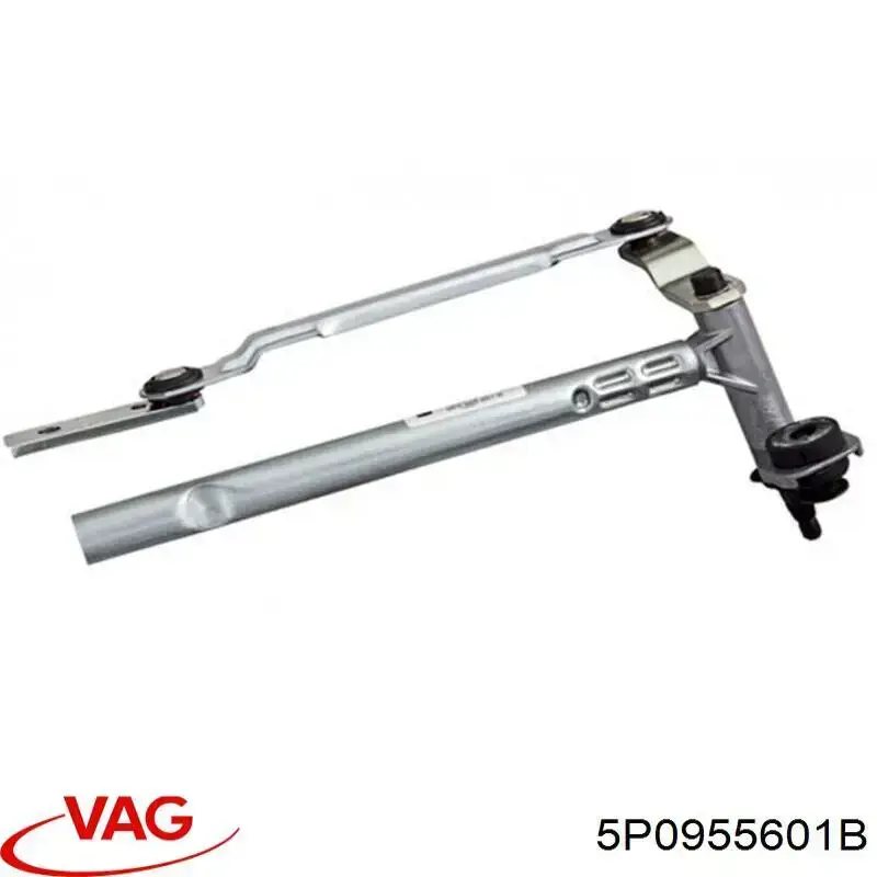 5P0955023H VAG Trapézio de limpador pára-brisas esquerdo