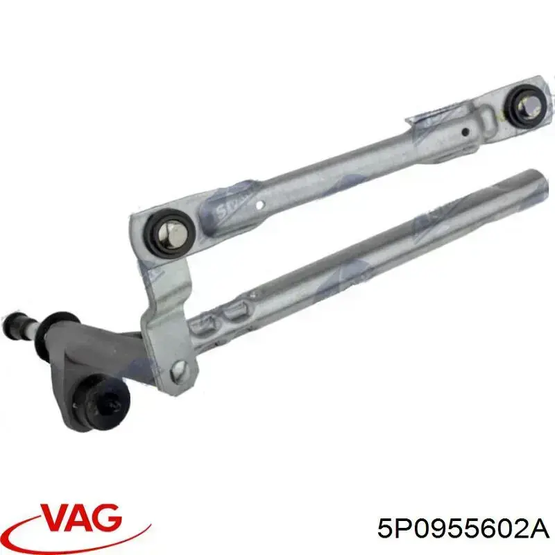 5P0955602A VAG Trapézio de limpador pára-brisas direito