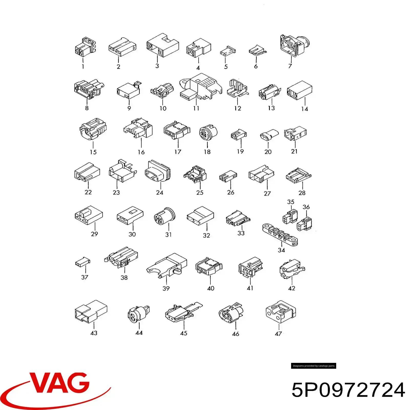  VAG 5P0972724 preço, a partir de 6,10 USD