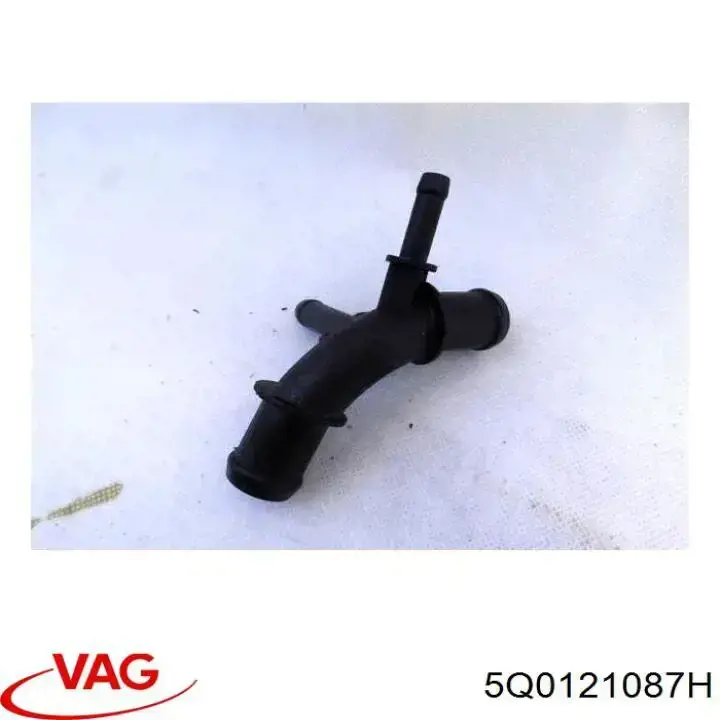 5Q0121087H VAG Flange do sistema de esfriamento (união em T)