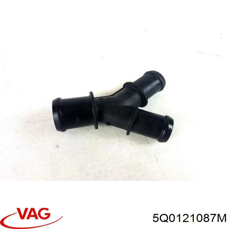 Flange do sistema de esfriamento (união em T) VAG 5Q0121087M preço, a partir de 7,63 USD