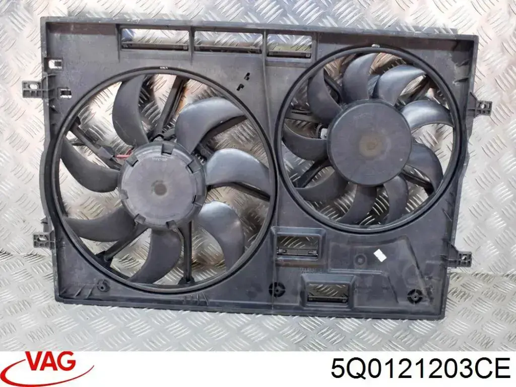 Difusor do radiador de esfriamento, montado com motor e roda de aletas VAG 5Q0121203CE preço, a partir de 182,17 USD