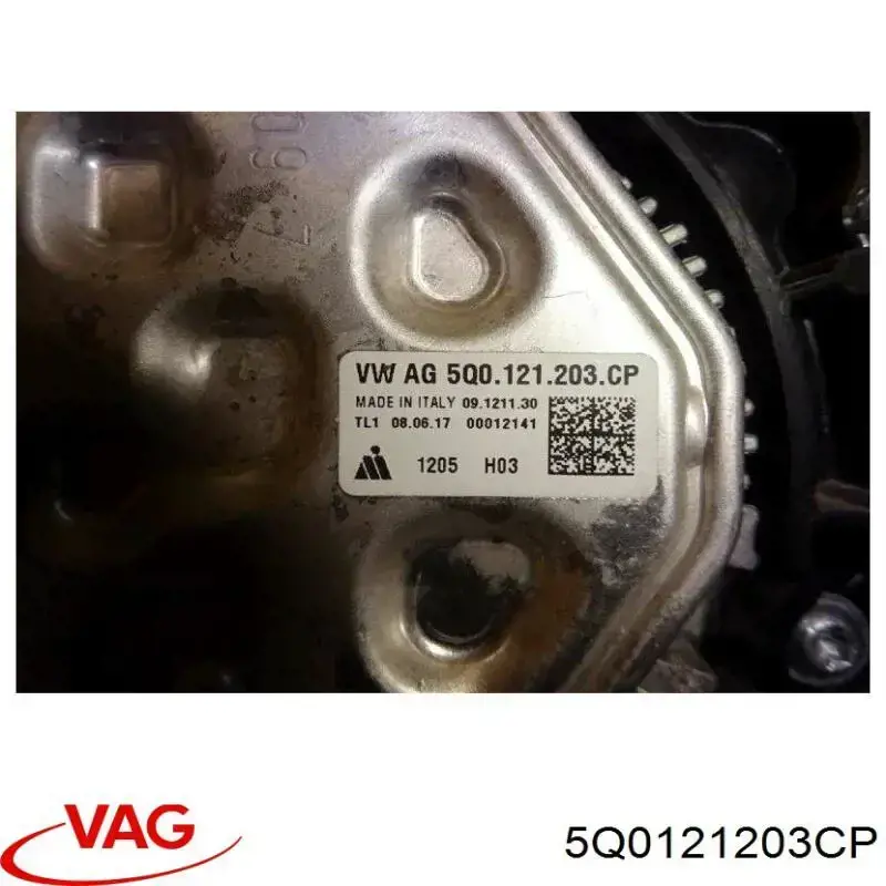 Ventilador elétrico de esfriamento montado (motor + roda de aletas) VAG 5Q0121203CP preço, a partir de 221,33 USD