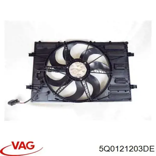 Difusor do radiador de esfriamento, montado com motor e roda de aletas VAG 5Q0121203DE preço, a partir de 227,74 USD