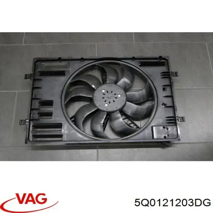 Difusor do radiador de esfriamento, montado com motor e roda de aletas VAG 5Q0121203DG preço, a partir de 300,12 USD