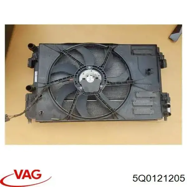 5Q0121205 VAG Difusor do radiador de esfriamento