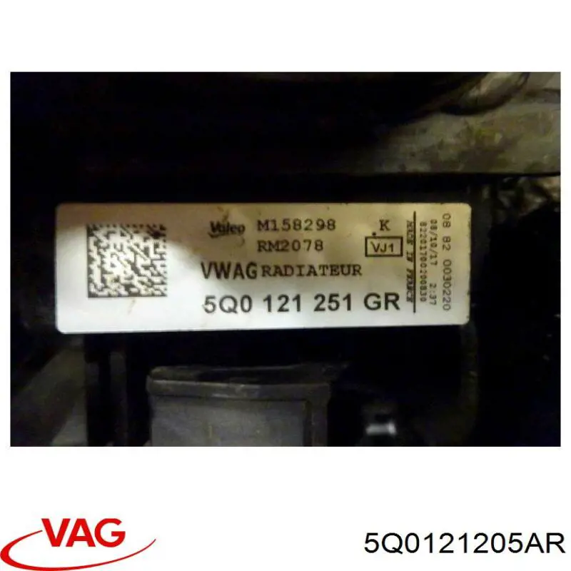 Difusor do radiador de esfriamento VAG 5Q0121205AR preço, a partir de 213,00 USD