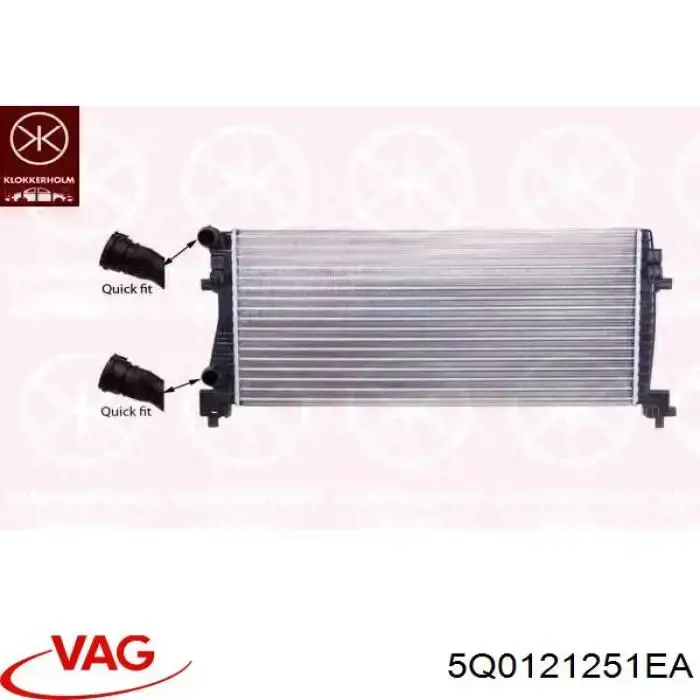 Radiador de esfriamento de motor VAG 5Q0121251EA preço, a partir de 129,58 USD