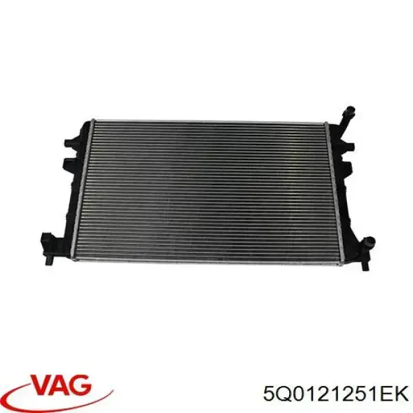 5Q0121251EK VAG Radiador de esfriamento de motor