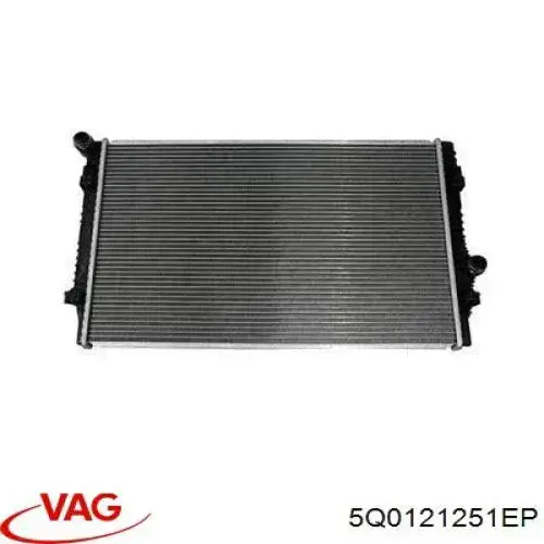 5Q0121251EP VAG Radiador de esfriamento de motor