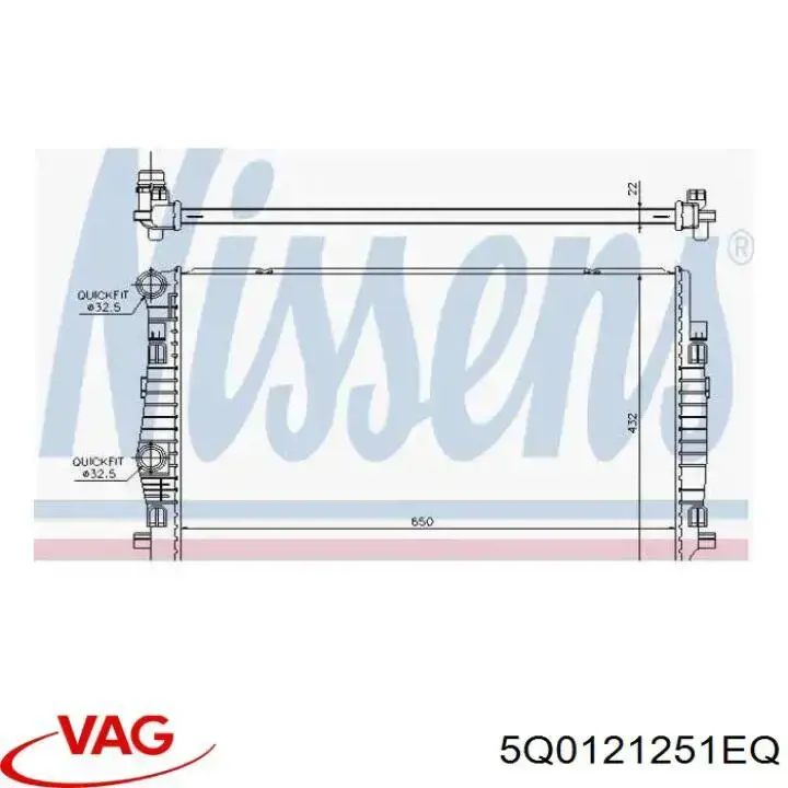 Compre 5Q0121251EQ VAG Radiador de esfriamento de motor