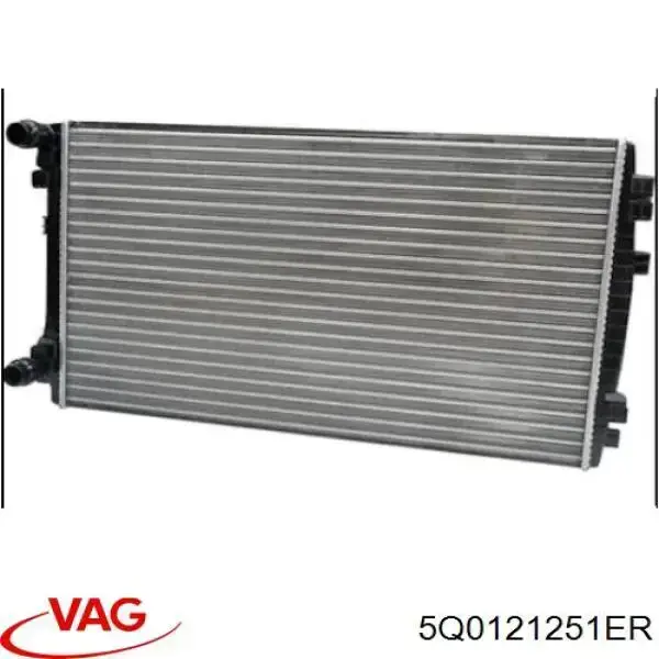 5Q0121251ER VAG Radiador de esfriamento de motor