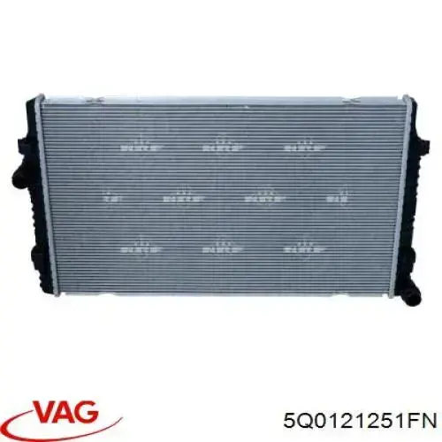 Radiador de esfriamento de motor VAG 5Q0121251FN preço, a partir de 130,10 USD