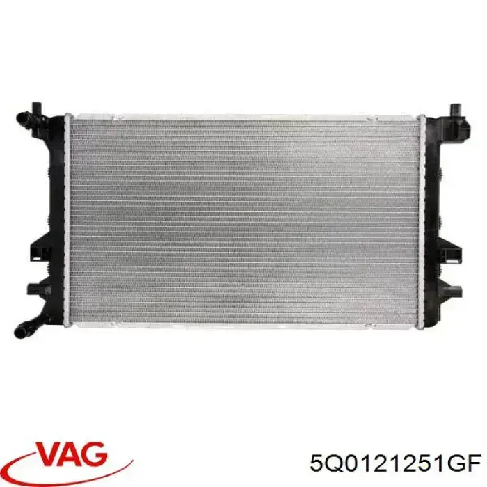 5Q0121251GF VAG Radiador de esfriamento de motor adicional