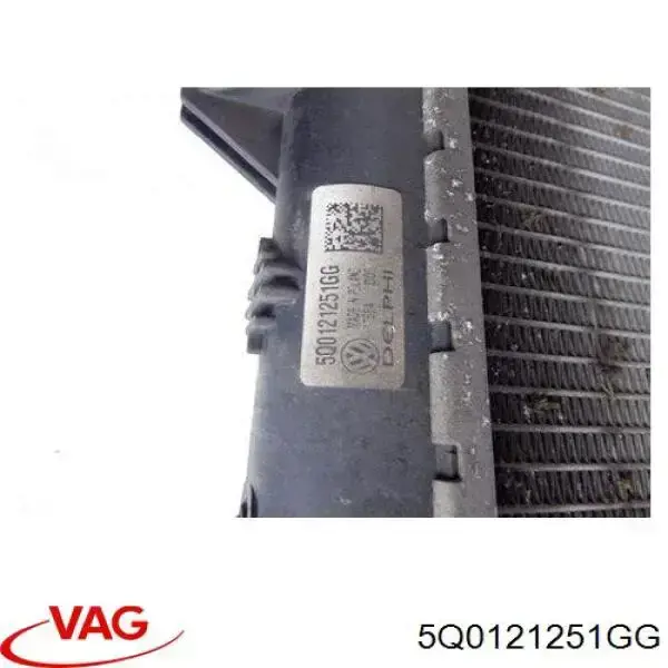 5Q0121251GG VAG Radiador de esfriamento de motor